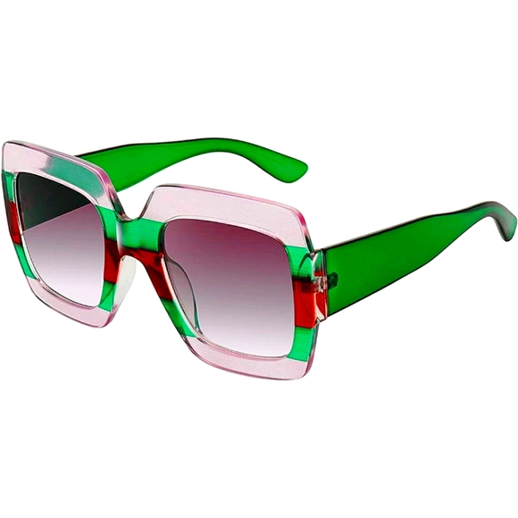 SQUARE COLORBLOCK ๐ SUNGLASSES - Picture 1 of 12